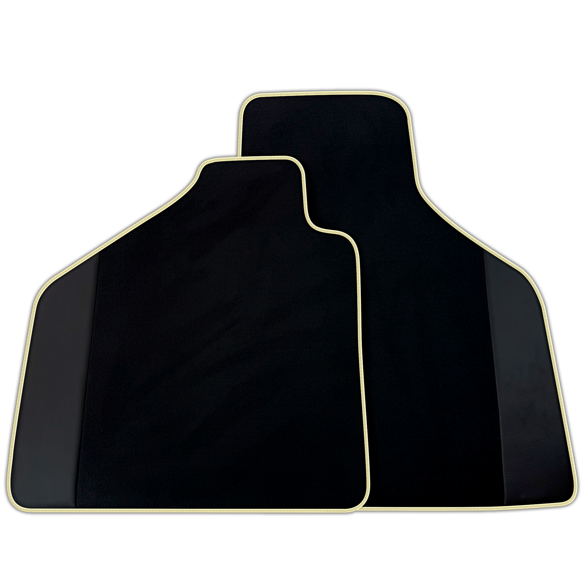 Black Floor Mats for Lamborghini Diablo (1990-2001) with Leather | Various Trim Colors Option