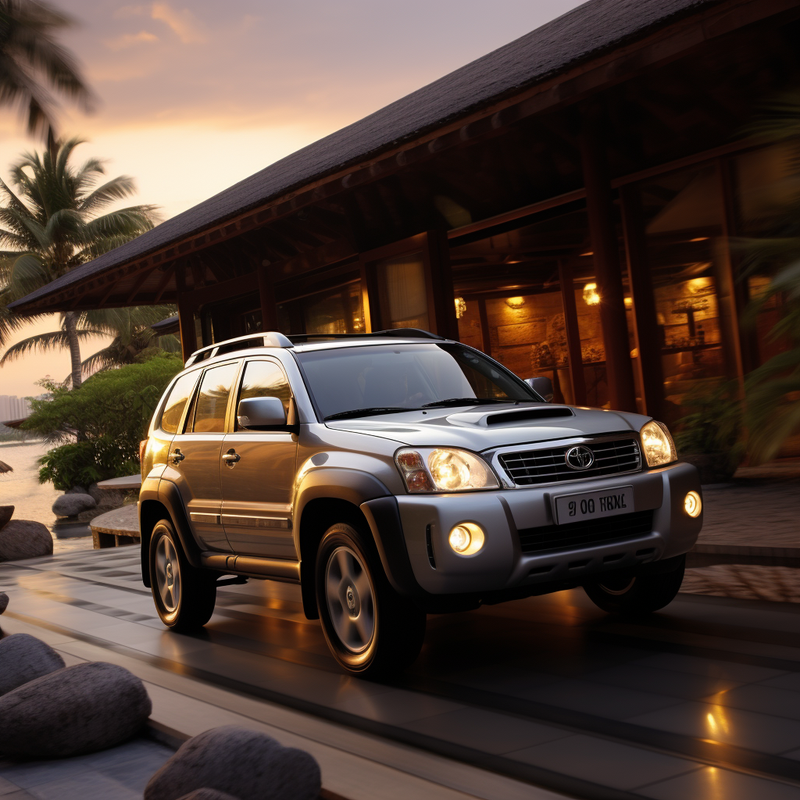 Maßgeschneiderte Fußmatten für Toyota RAV4 5 Türen (2000–2006).