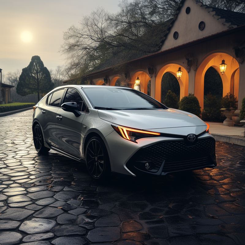 Premium-Fußmatten für Toyota Corolla Schrägheck (2019–2023).