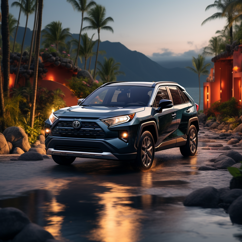 Autowins Premium-Fußmatten für Toyota RAV4 Benziner (2019–2023).