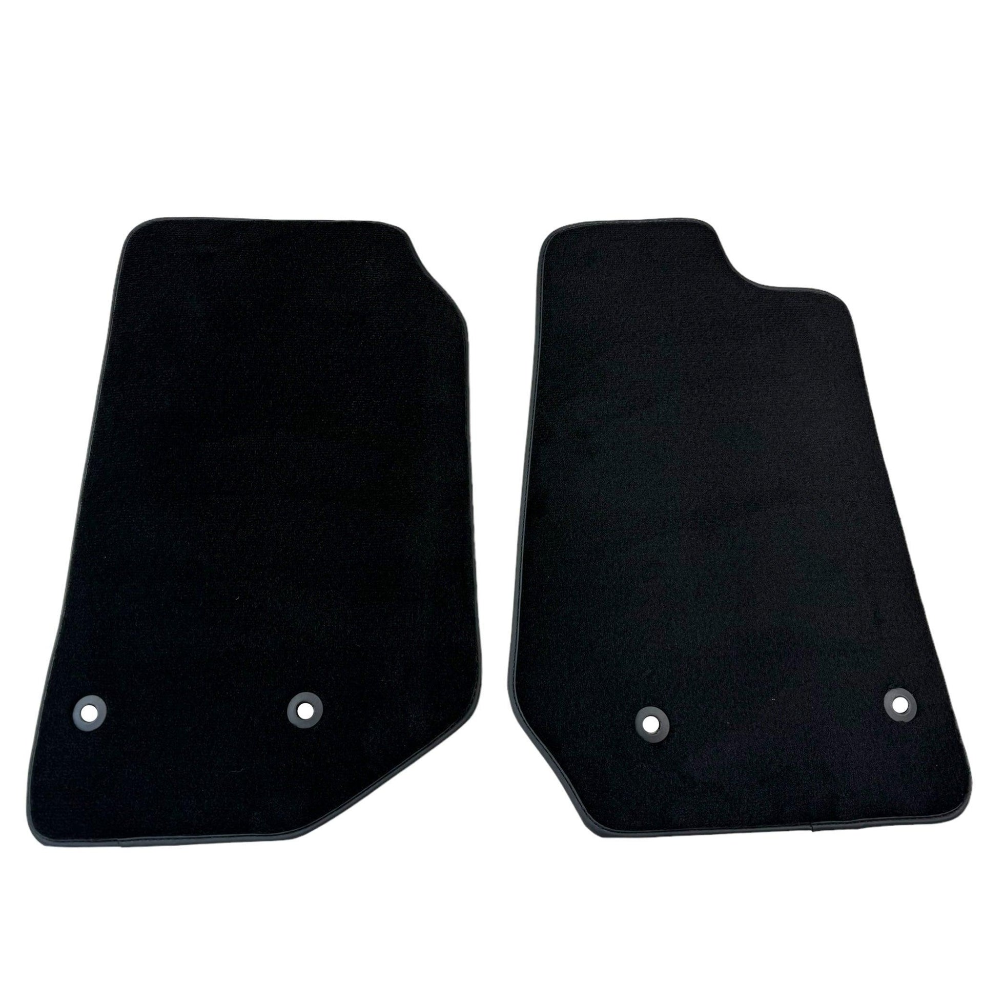 Black Floor Mats for Jeep Wrangler JK (2007-2018) 5 Doors - Double Fixation - AutoWin
