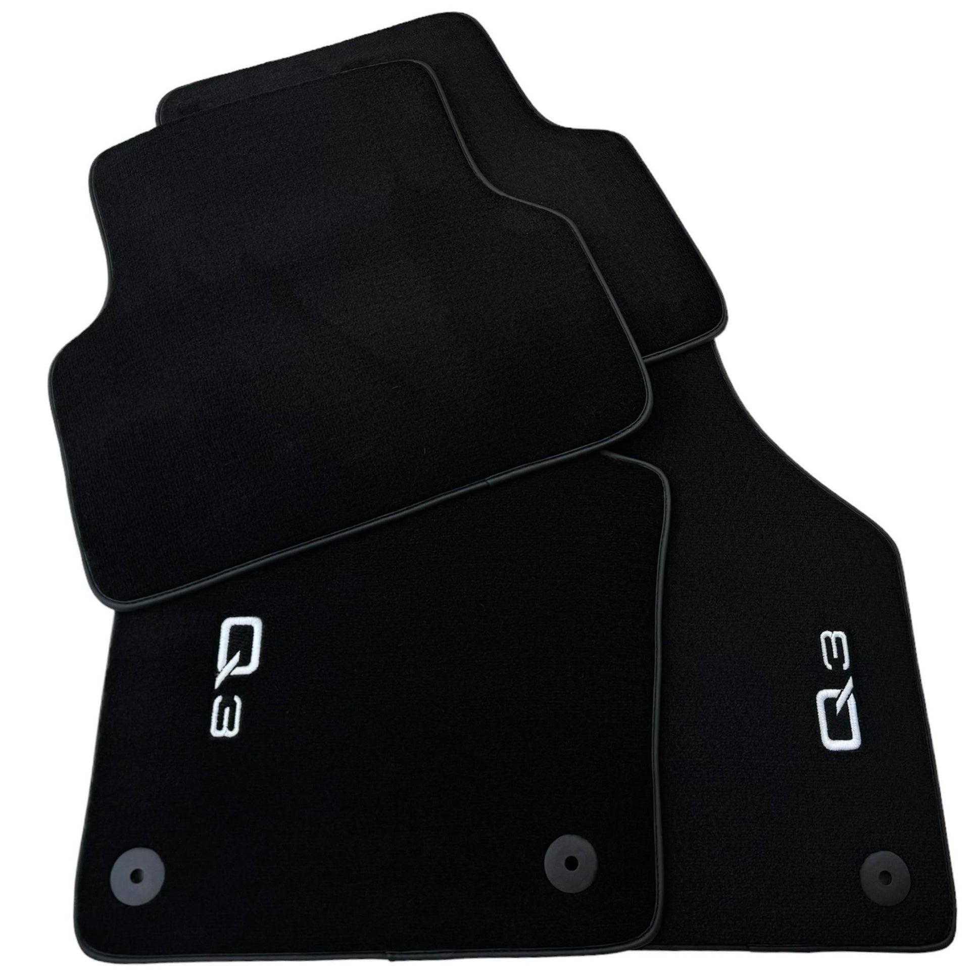 Black Floor Mats for Audi Q3 F3 (2018-2024) - AutoWin