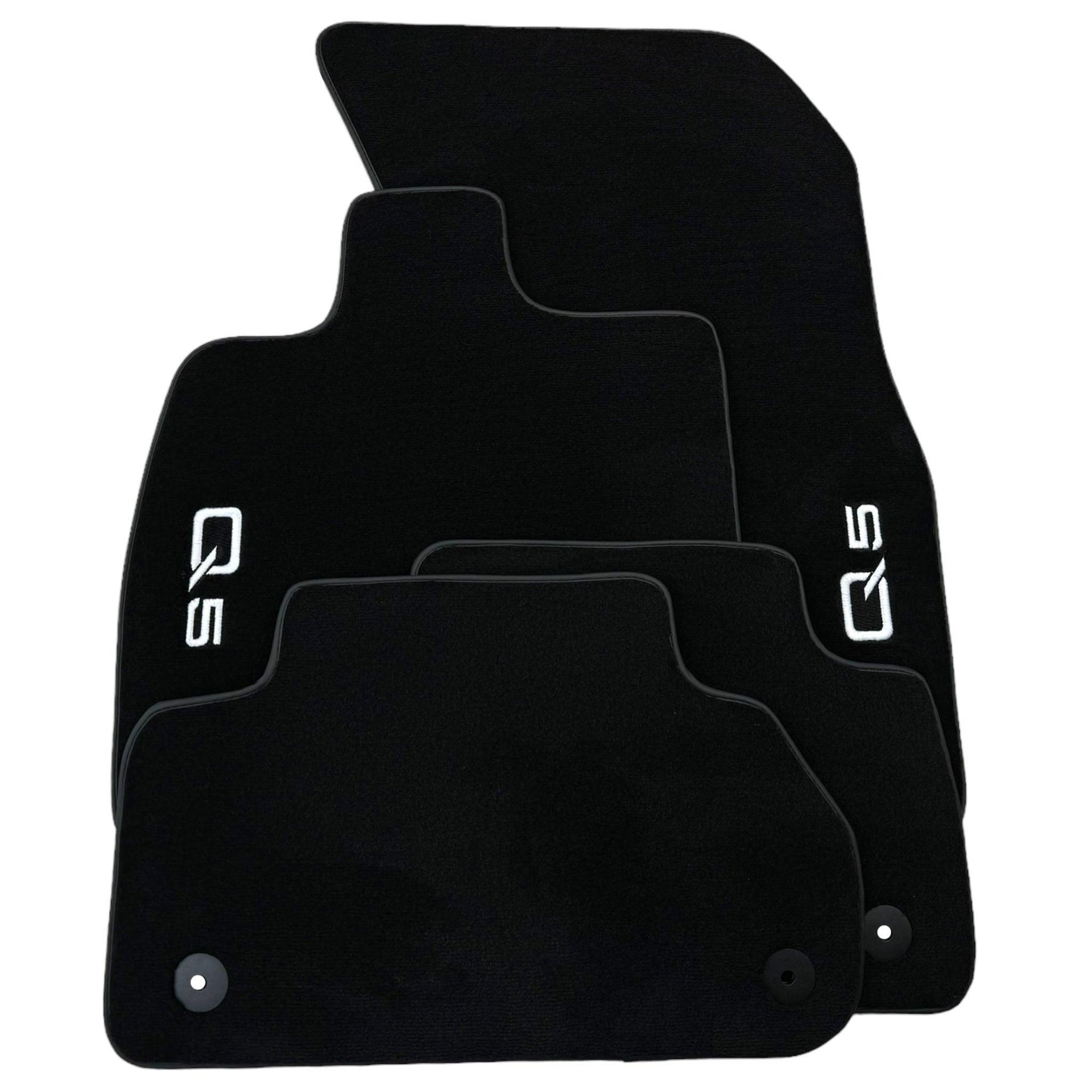 Black Floor Mats for Audi Q5 8R Hybrid (2008-2017) - AutoWin