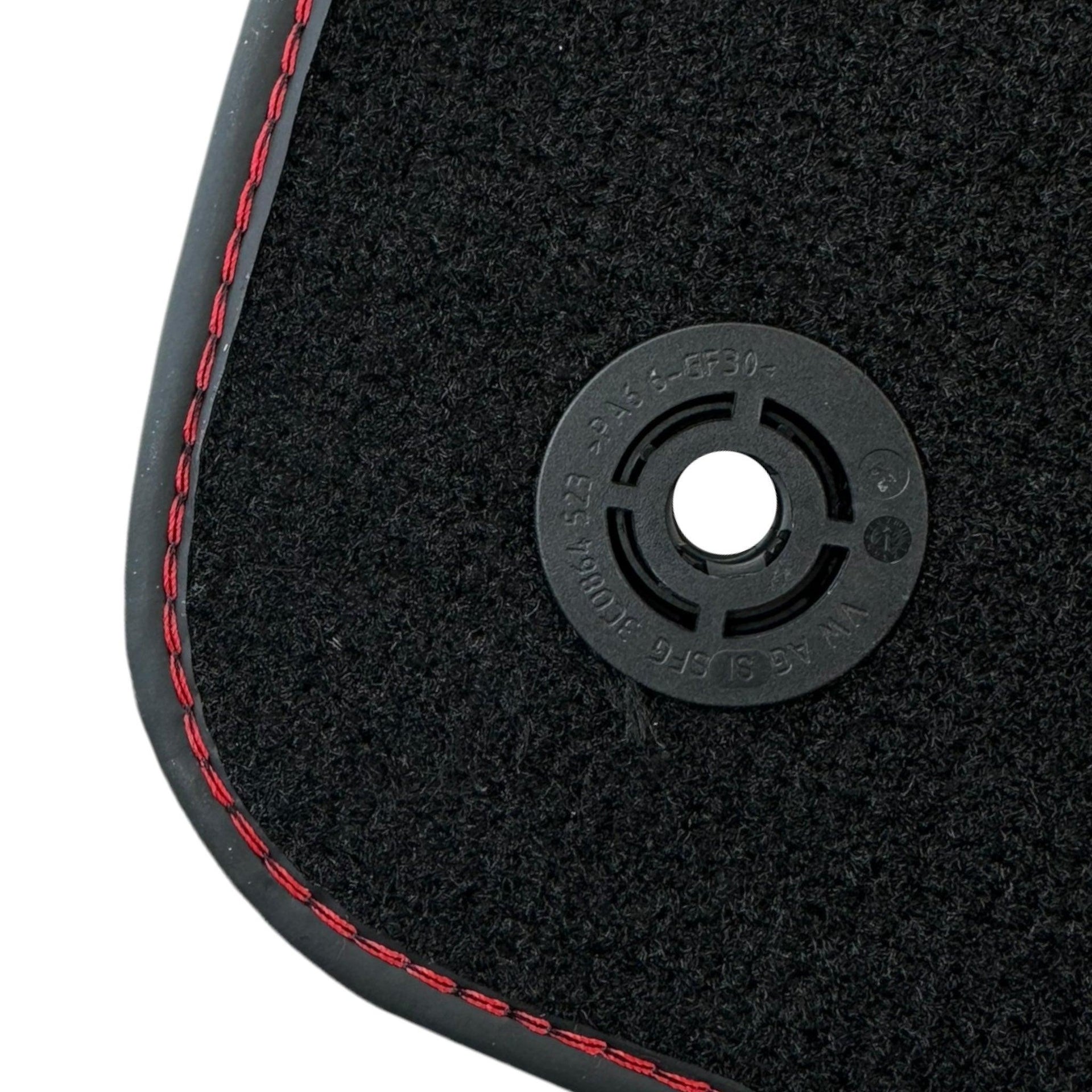 Black Floor Mats for Porsche Panamera GTS (2009-2016) with Leather - AutoWin