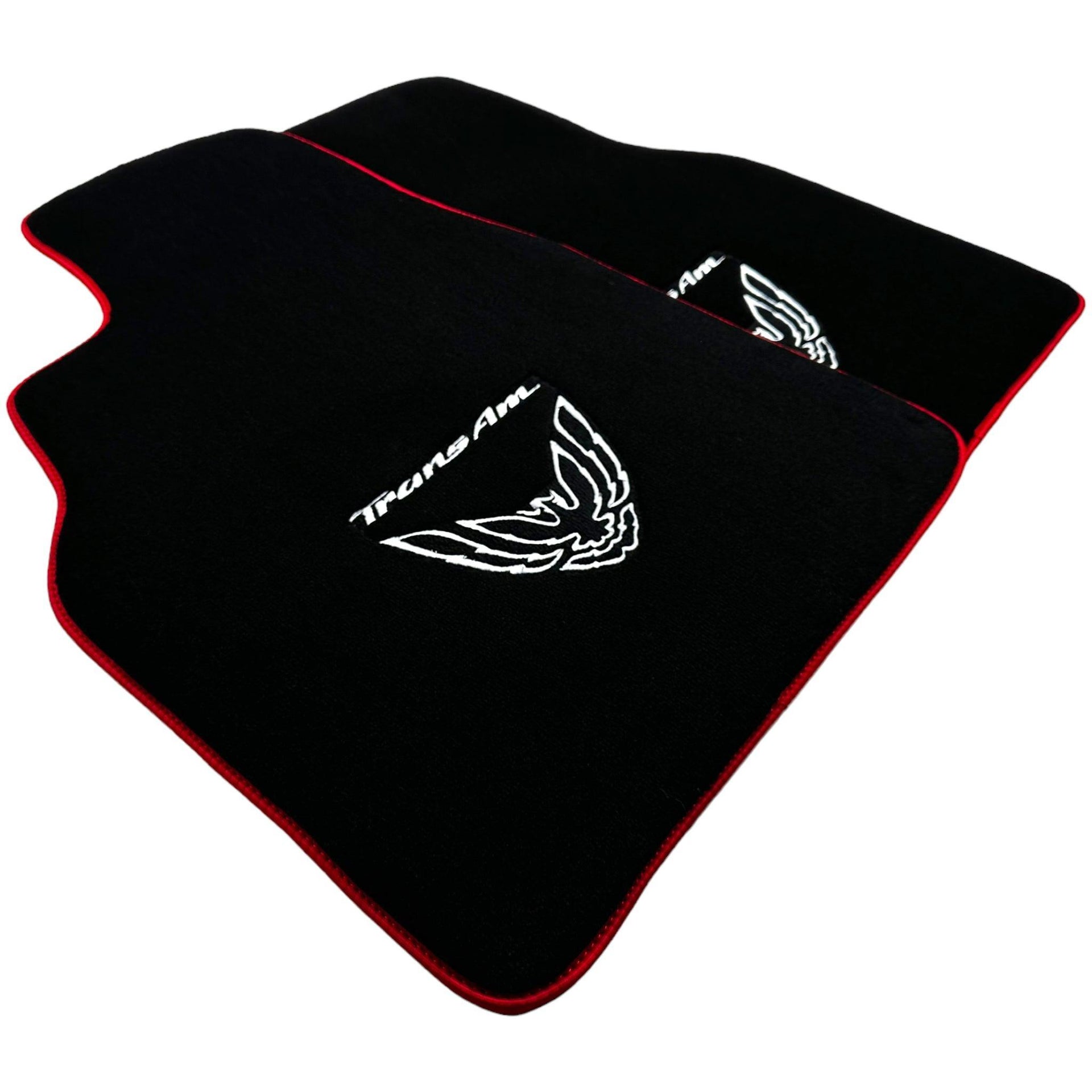 Black Floor Mats Red Trim for Pontiac FireBird (1993-2002) Trans Am - AutoWin