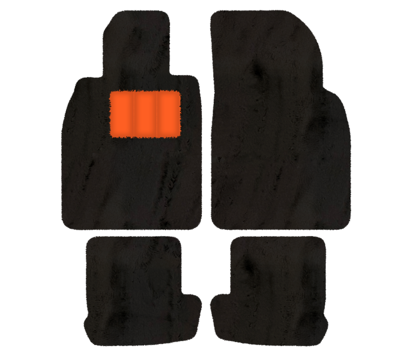 Premium Quality Sheepskin Floor Mats for Porsche 924 (1976-1988)