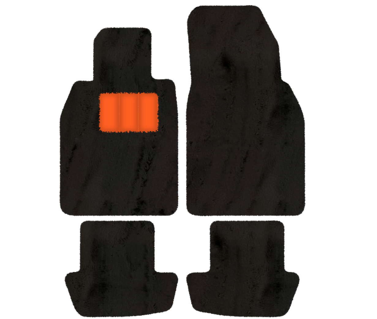 Premium Sheepskin Floor Mats for Porsche 911 991 (2012-2019)