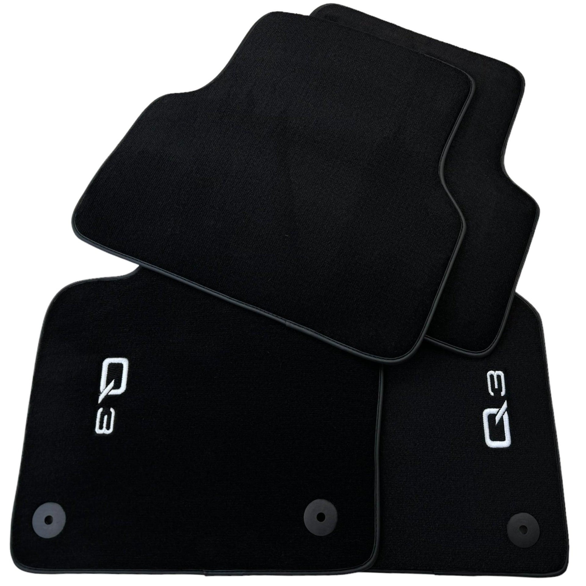Black Floor Mats for Audi Q3 8U (2011-2018) - AutoWin
