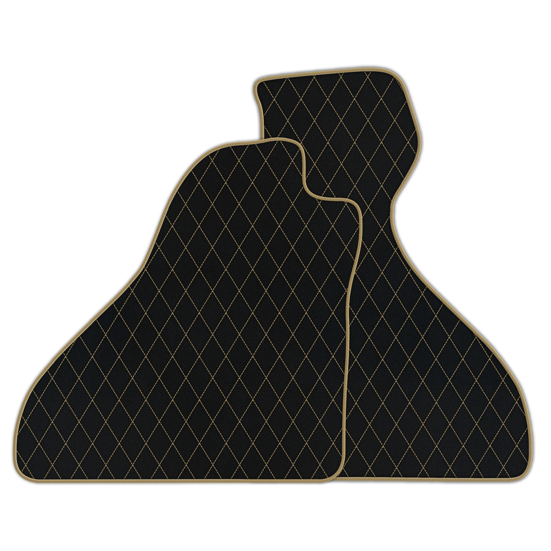 Premium Black Leather Floor Mats for Ferrari 328 GTS (1985-1989)