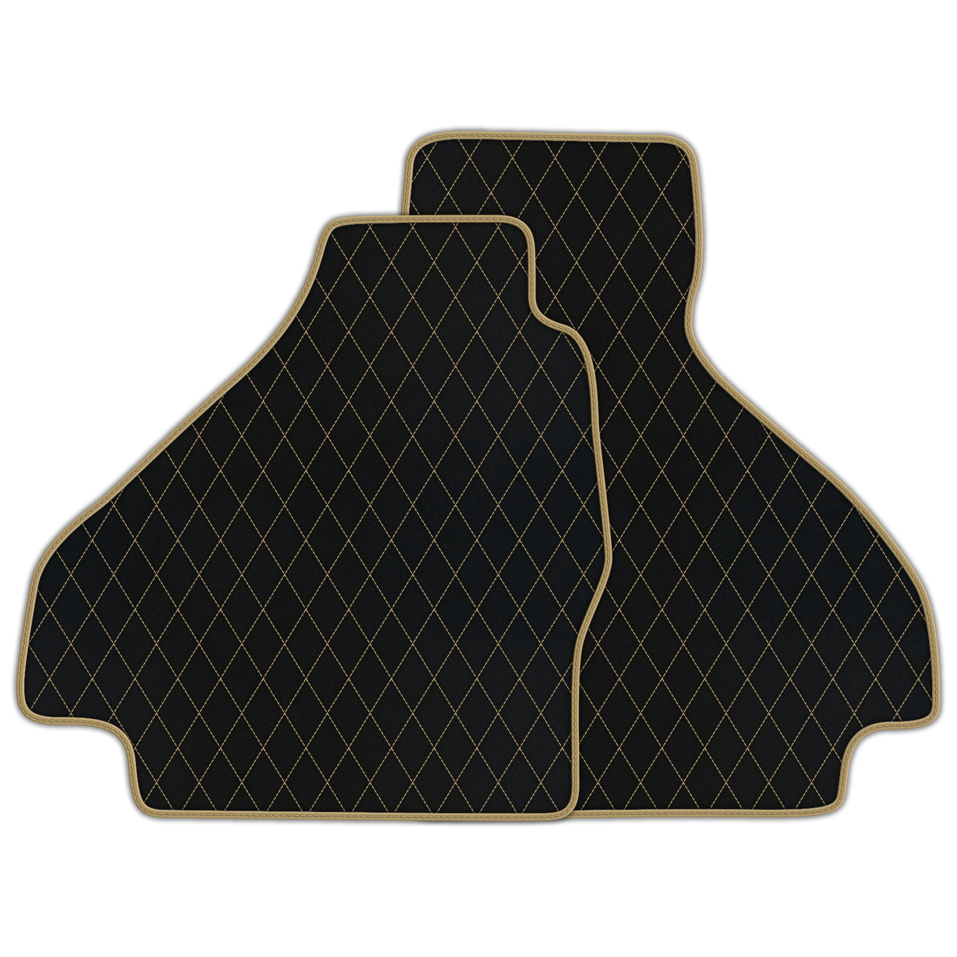 Premium Black Leather Floor Mats for Ferrari Mondial (1983-1993)