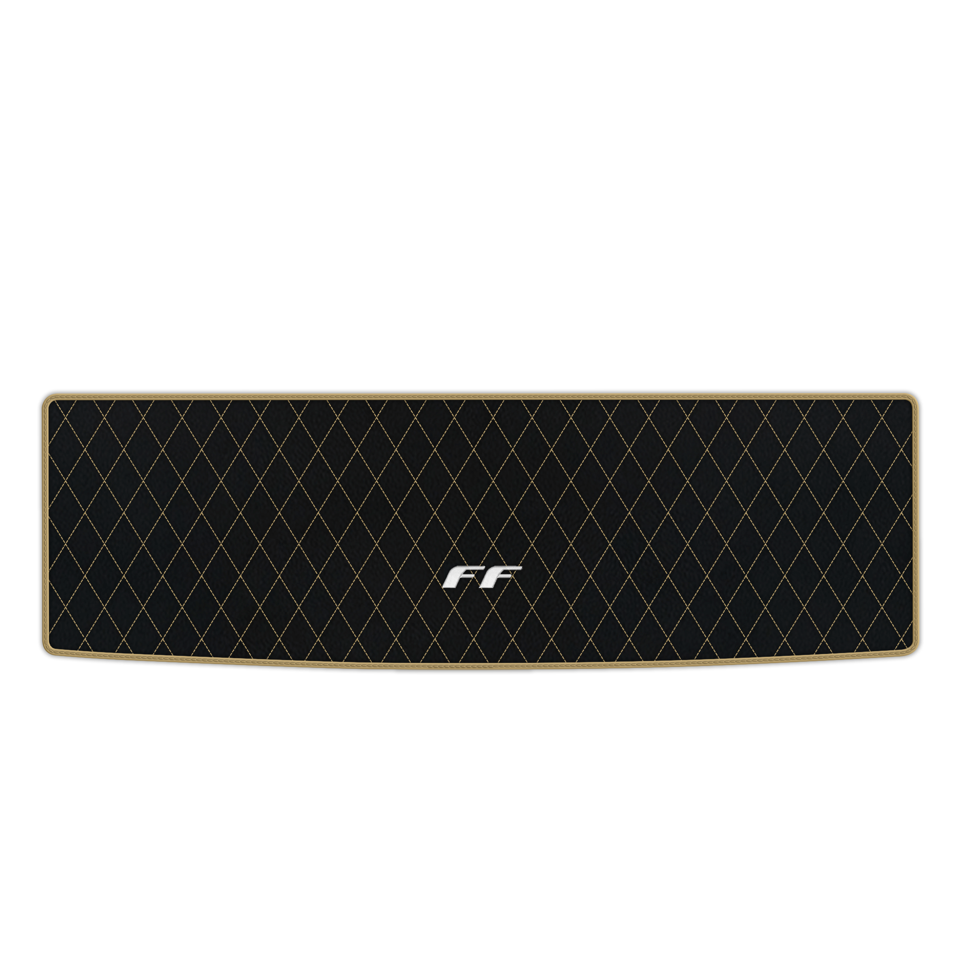 Luxury Black Leather Floor Mats for Ferrari Roma (2021-2024)