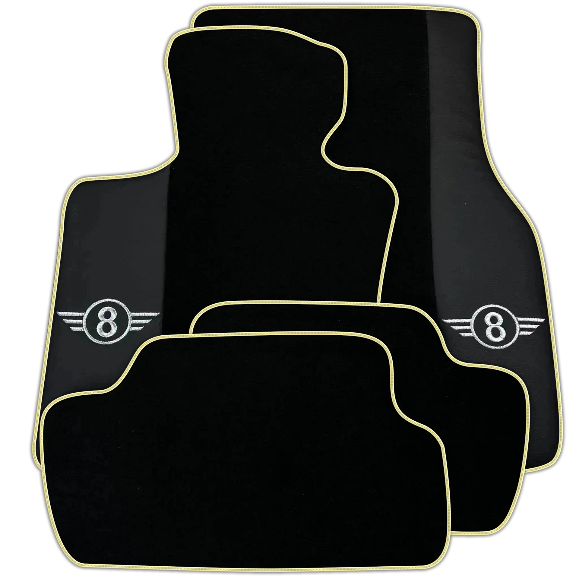 Black Floor Mats for Mini Cooper / One R50 (2001-2007) Various Trim Colors