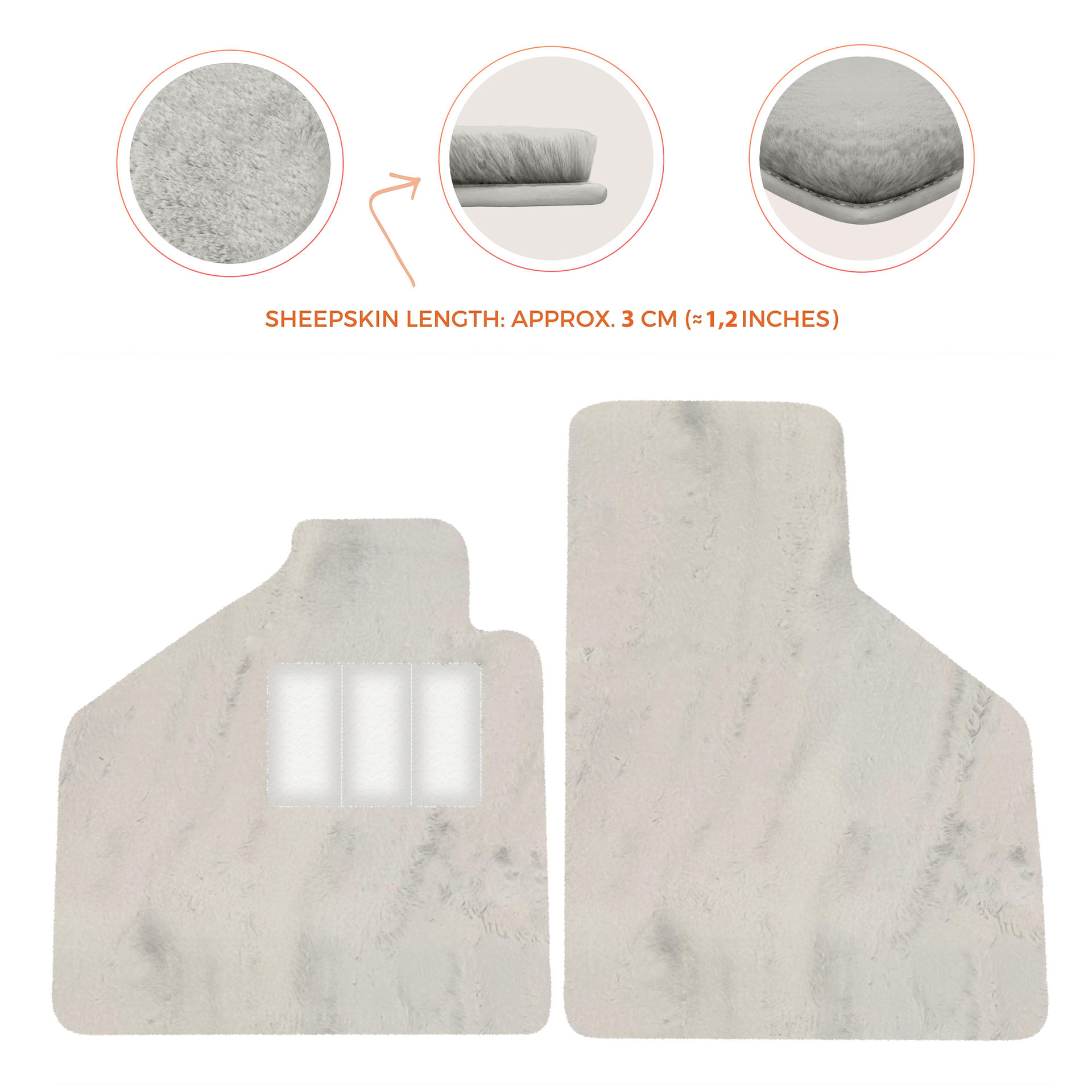 Premium Sheepskin Floor Mats for Lamborghini Aventador (2012-2022)