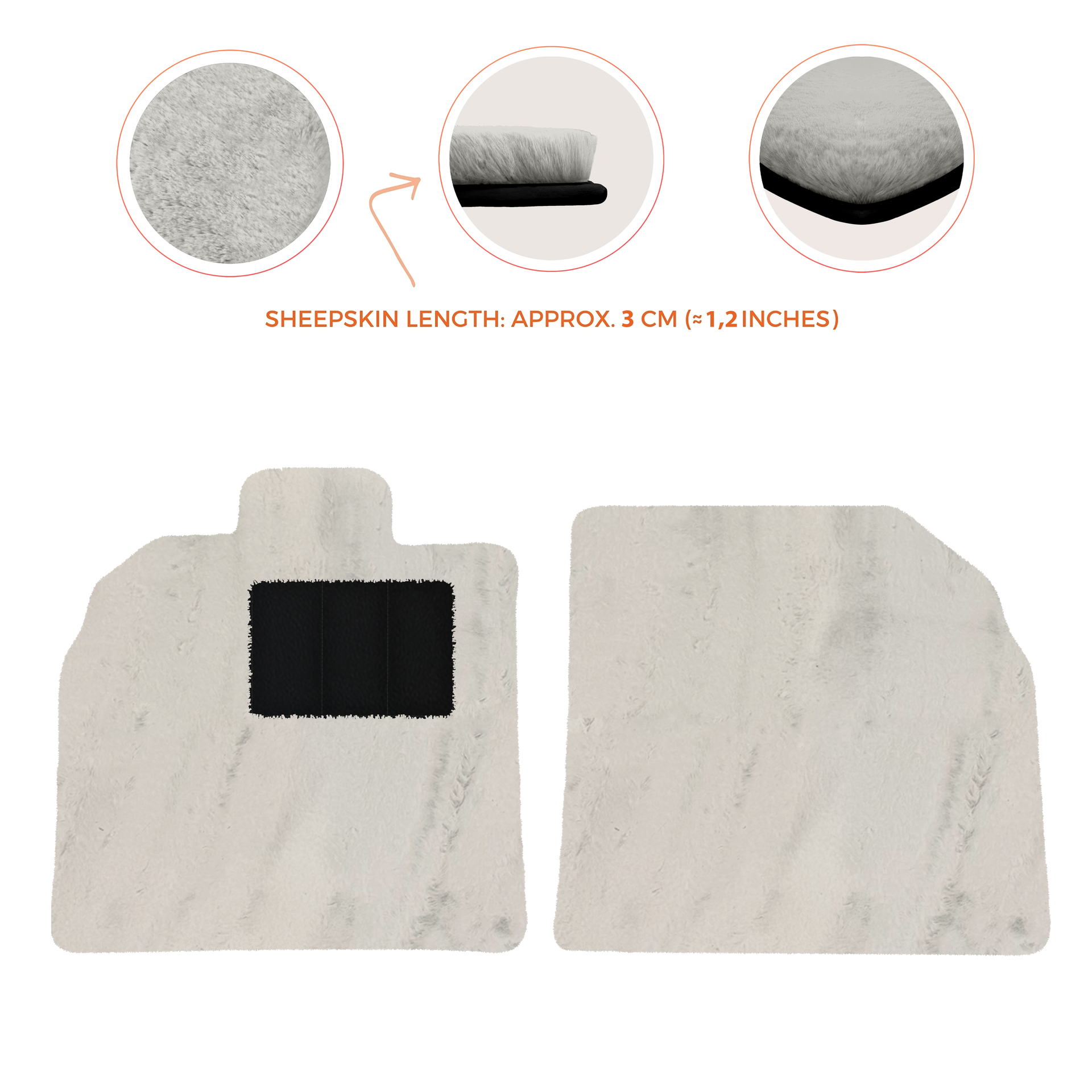 Customizable Black Floor Mats for Lamborghini Aventador SV | Orange Edition - AutoWin.EU