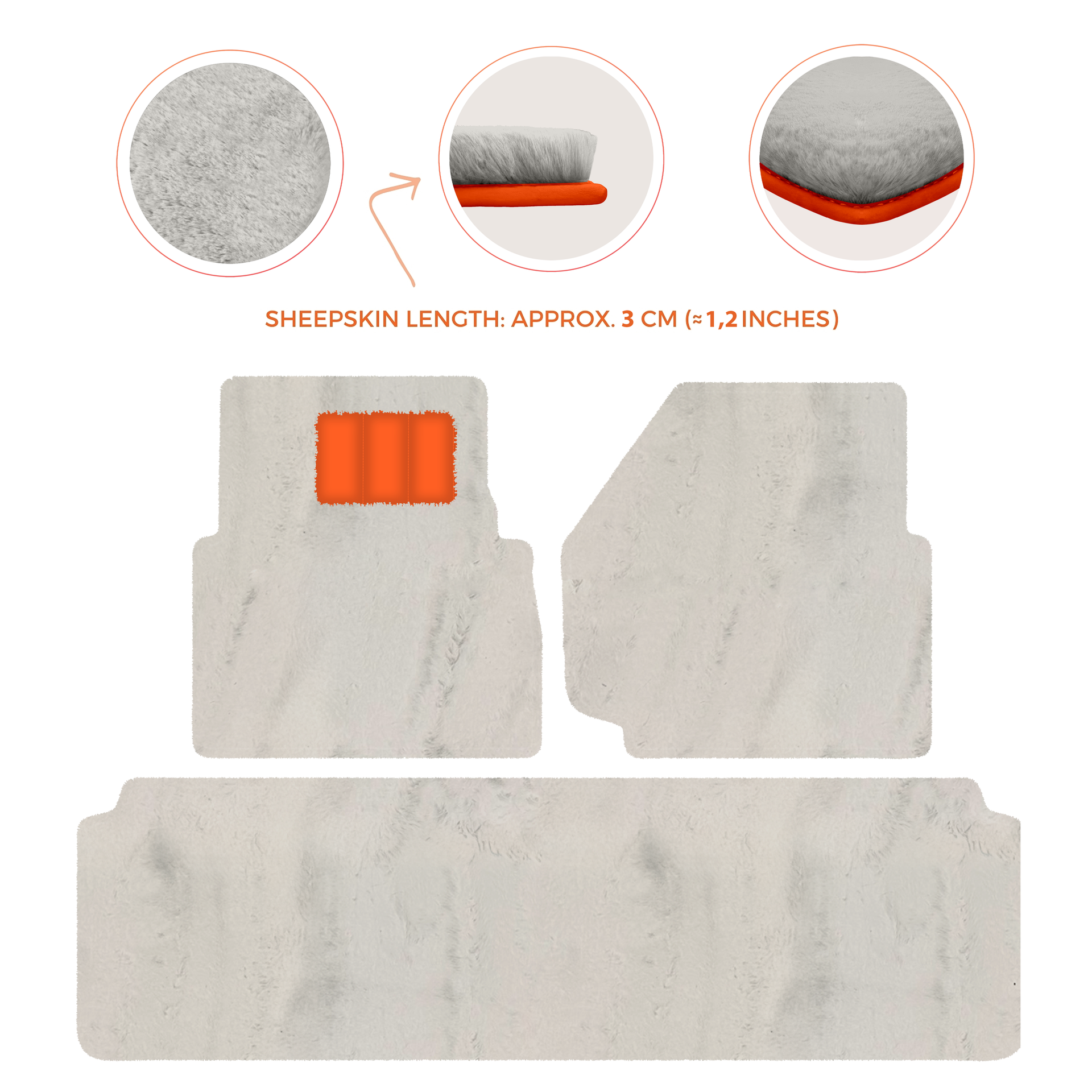 Luxurious Premium Sheepskin Floor Mats for Range Rover (2012-2022)