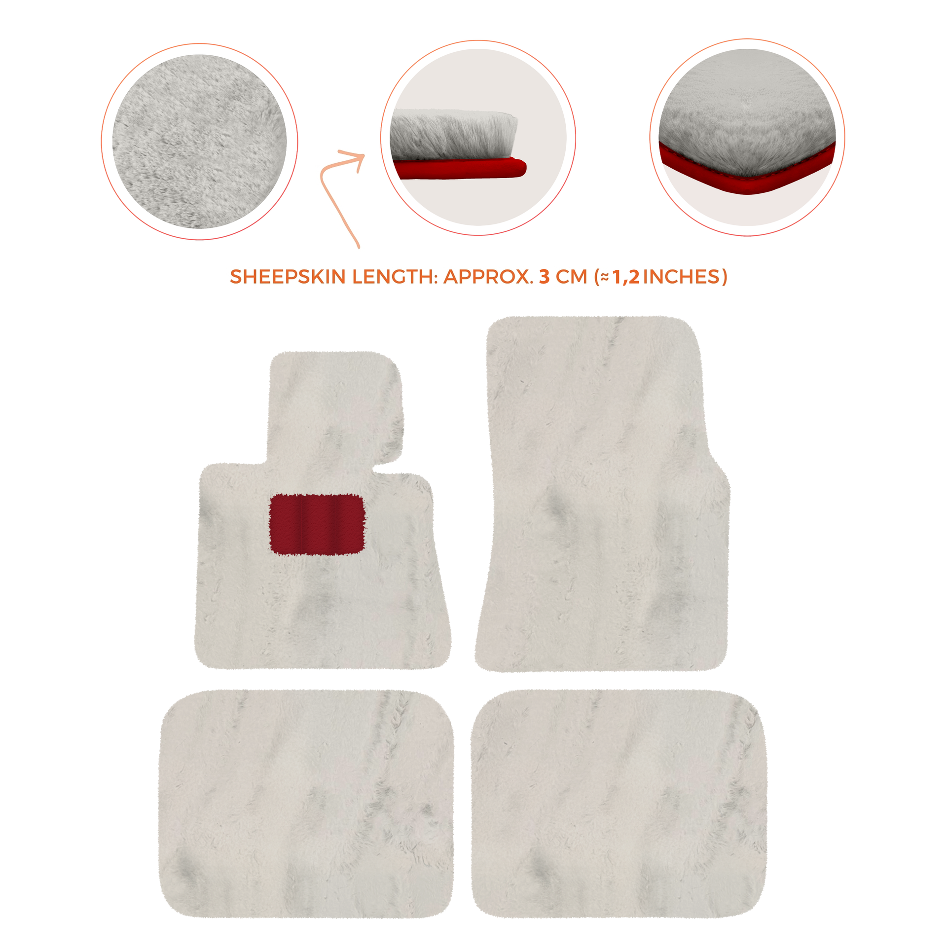 Luxury Sheepskin Floor Mats for Rolls-Royce Ghost Series I (2010-2014)