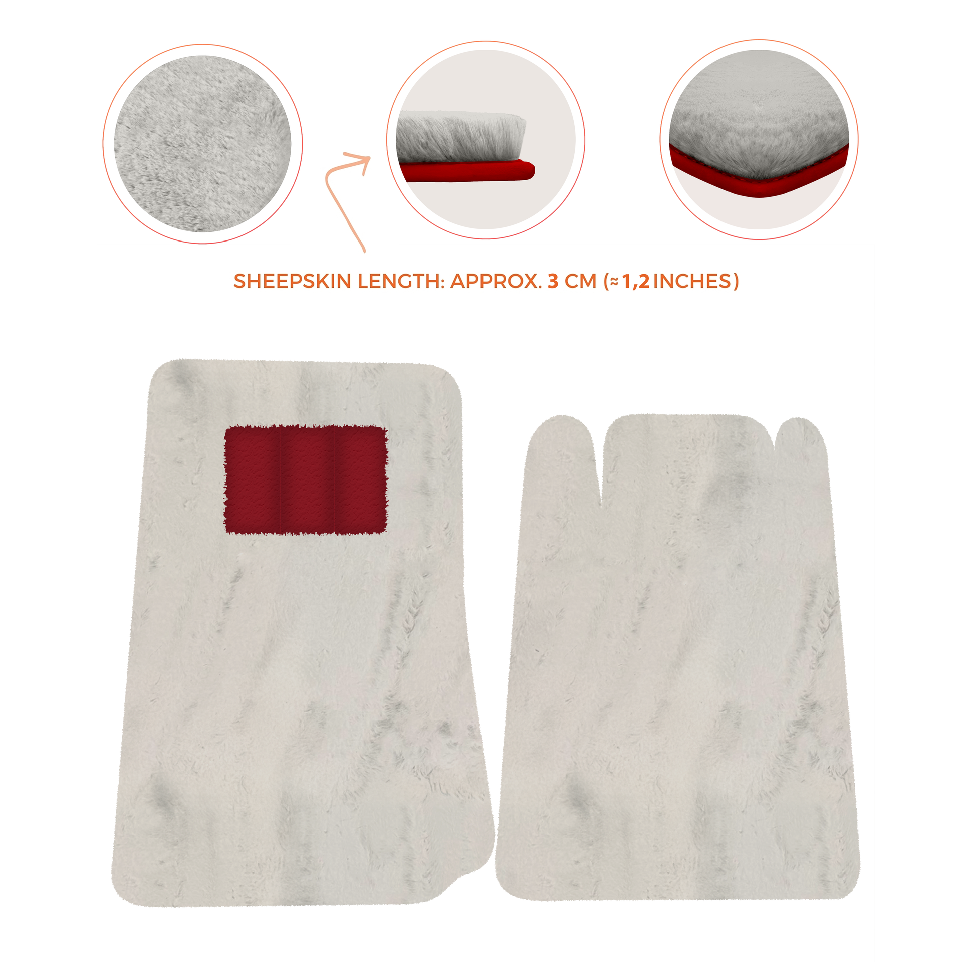 Lamborghini Jalpa Sheepskin Floor Mats (1981-1988) - Premium Luxury