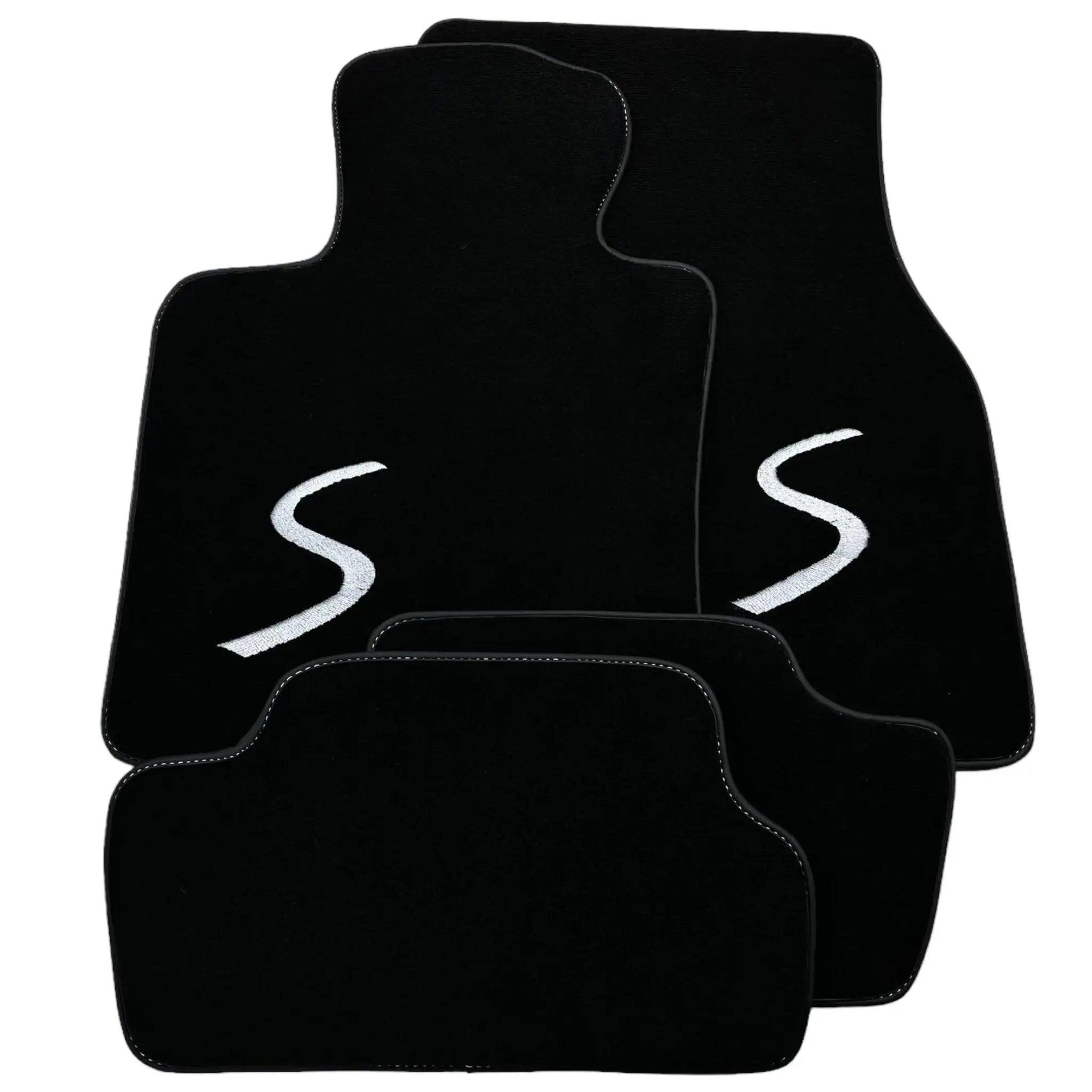 Black Floor Mats for Mini Cabrio R56 Convertible (2009-2016) - AutoWin