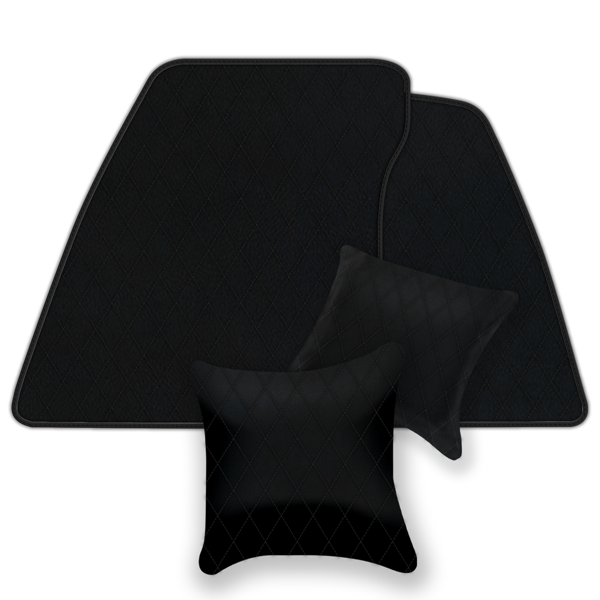 Black Leather Floor Mats for Bentley Mulsanne (2010-2020) | AW1 Design