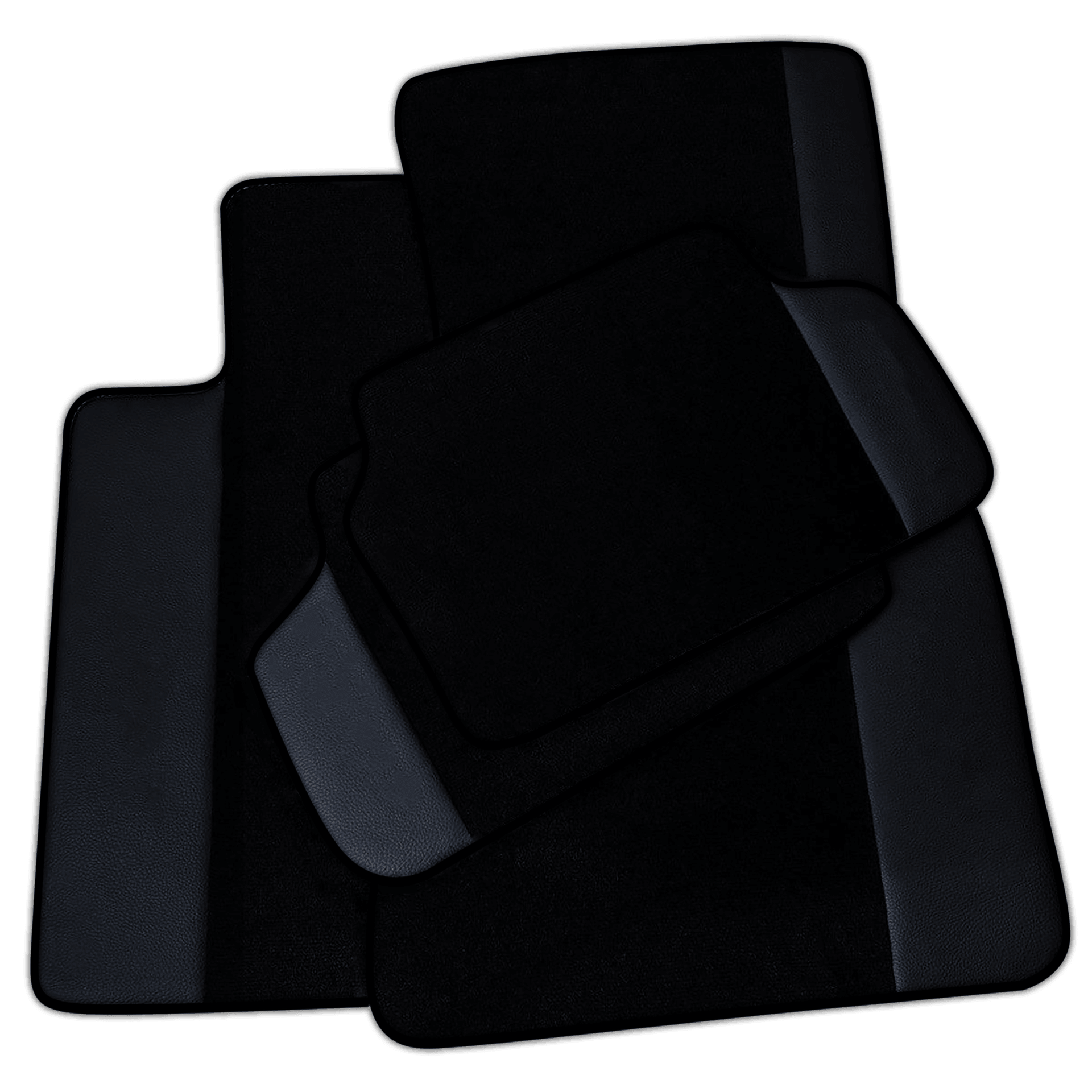 Black Floor Mats for BMW 1 Series 1 Series with Leather | Various Trim Colors