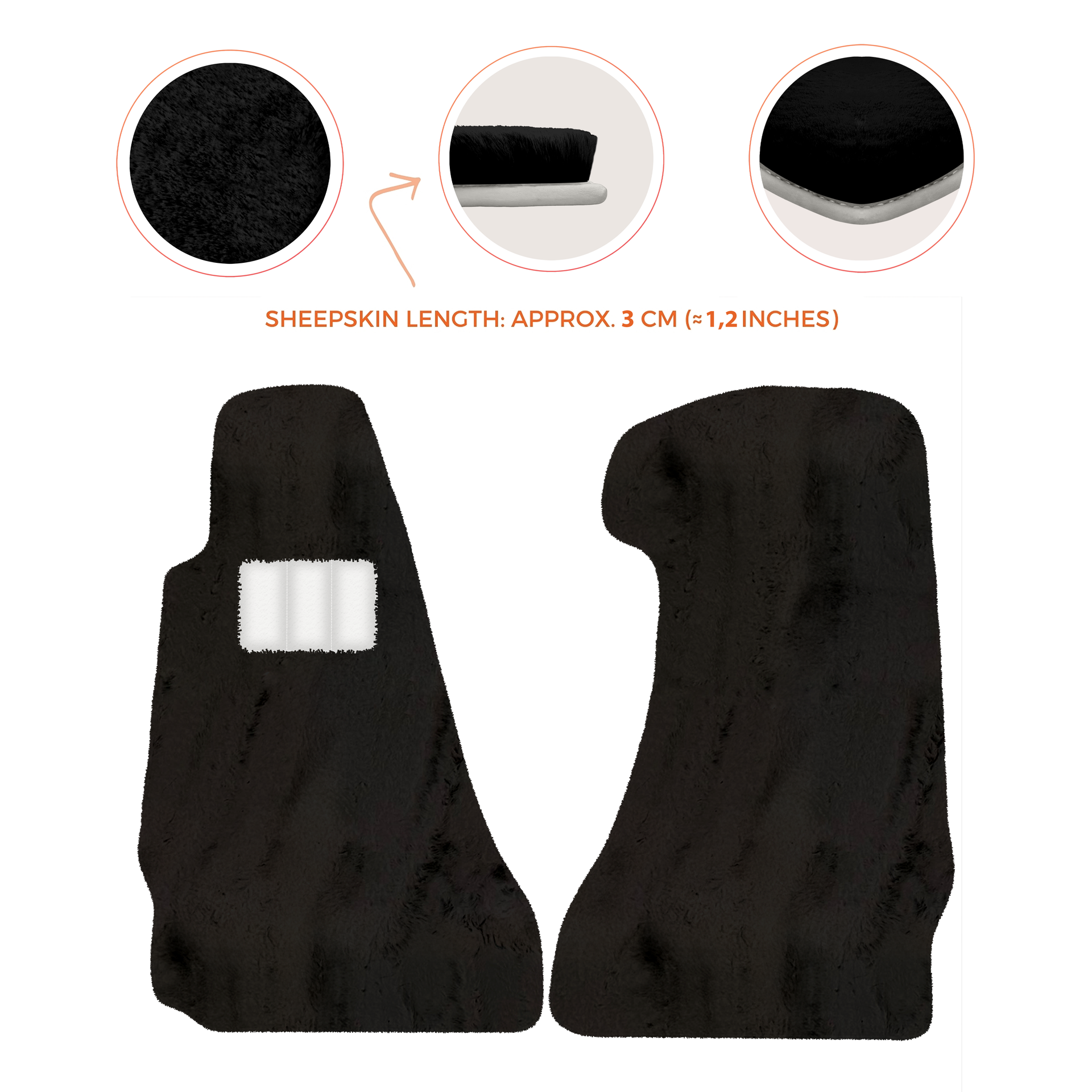 Premium Sheepskin Floor Mats for Aston Martin V8 Vantage (2006-2017)