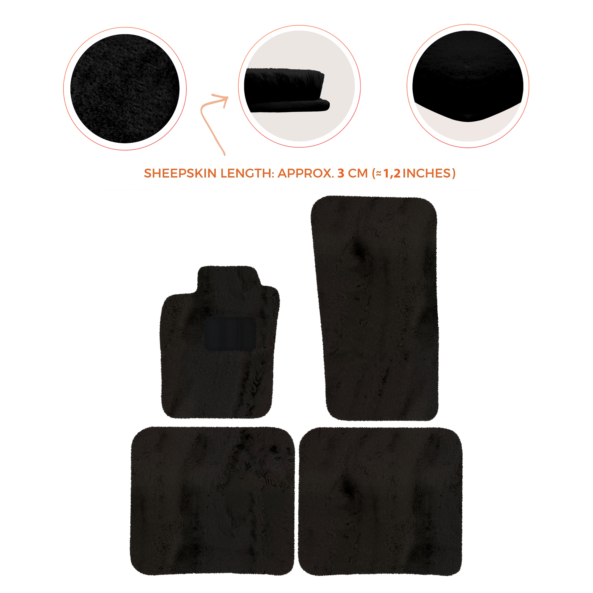 Premium Sheepskin Floor Mats for Bentley Bentayga (2015-2023)