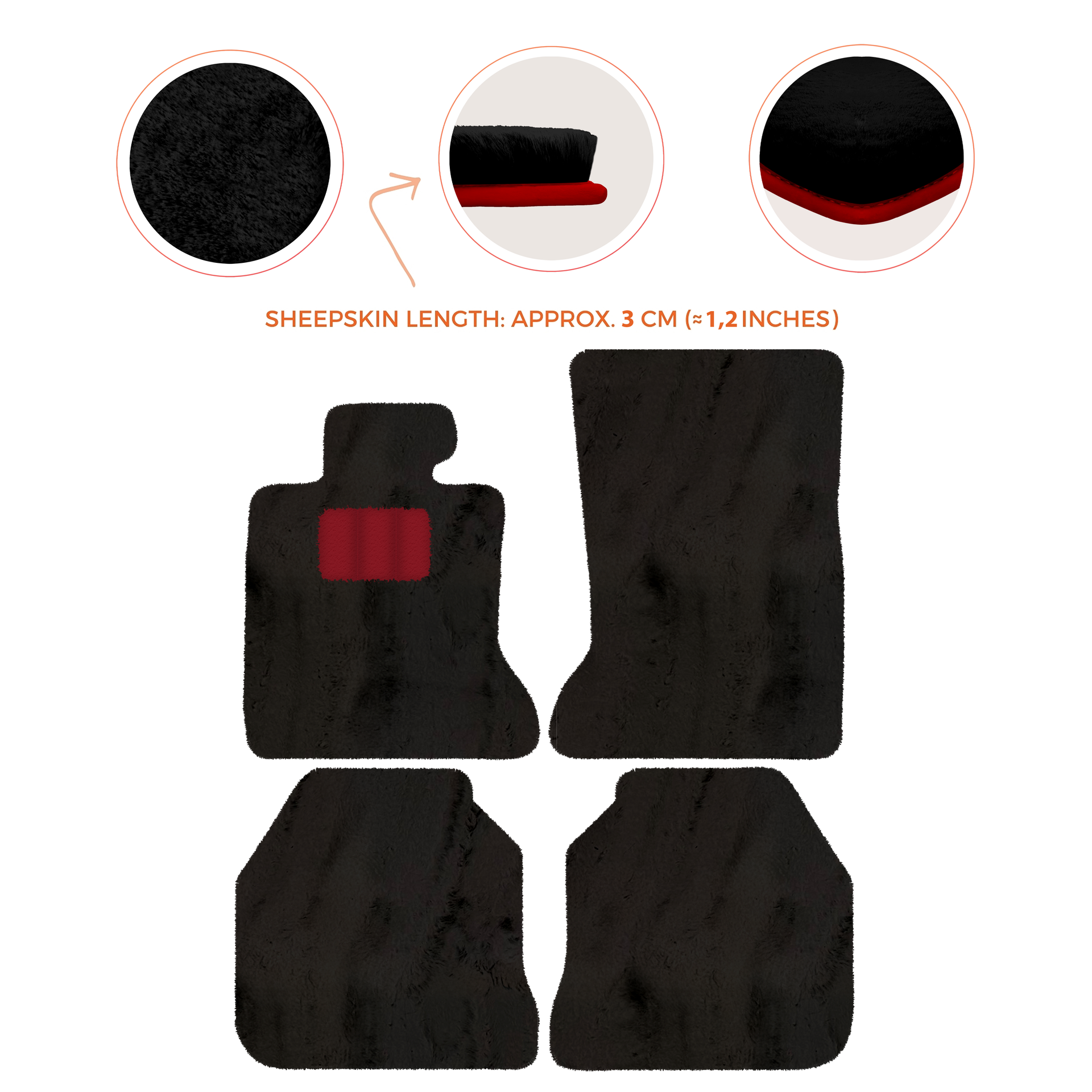 Luxury Sheepskin Floor Mats for Rolls-Royce Ghost RR2 (2010-2014)