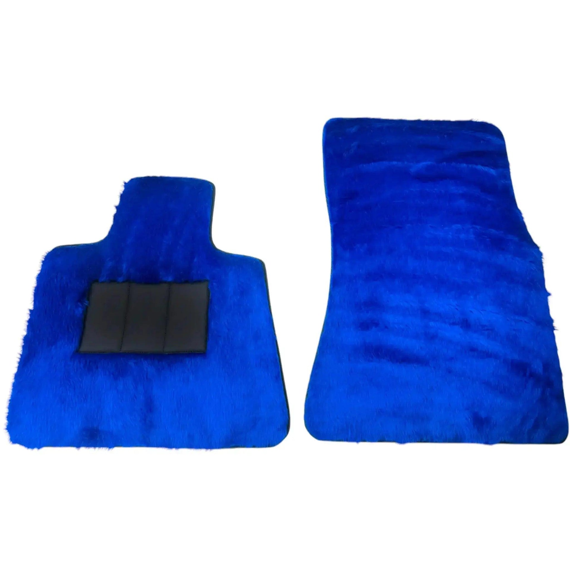 Blue Sheepskin Floor Mats for Rolls-Royce Ghost Series I (2010-2020) - AutoWin