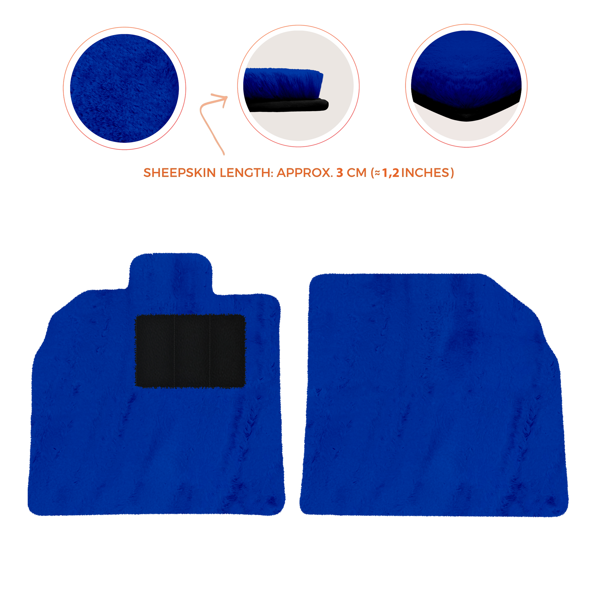 Customizable Black Floor Mats for Lamborghini Aventador SV | Orange Edition - AutoWin.EU