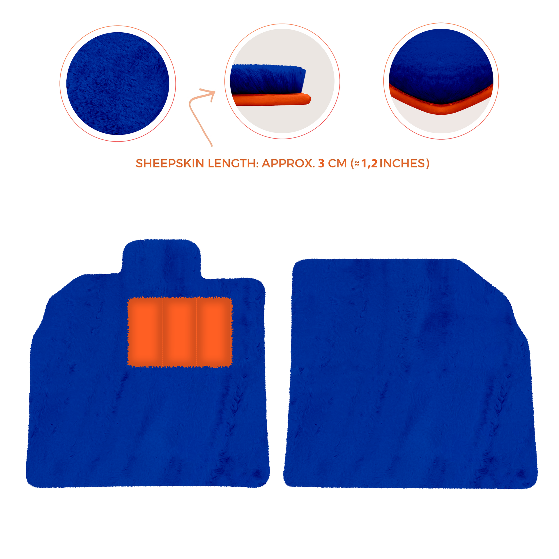 Customizable Black Floor Mats for Lamborghini Aventador SV | Orange Edition - AutoWin.EU