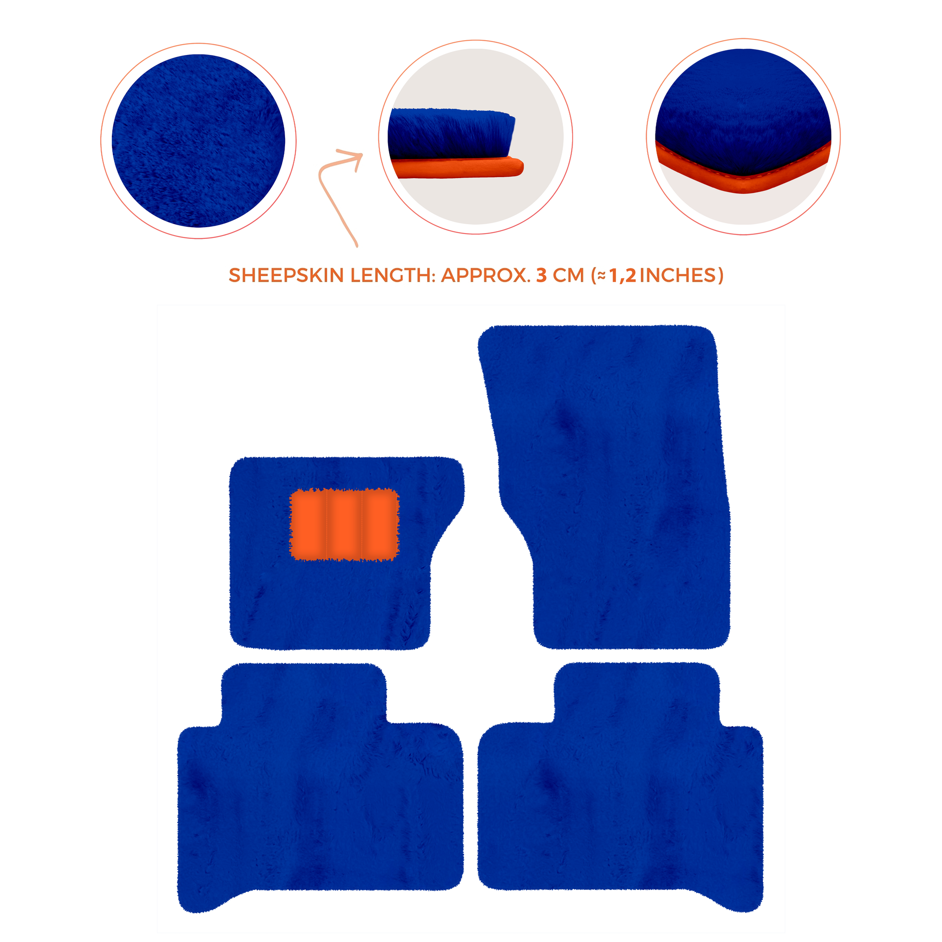 Luxury Sheepskin Floor Mats for Range Rover Velar (2017-2024)