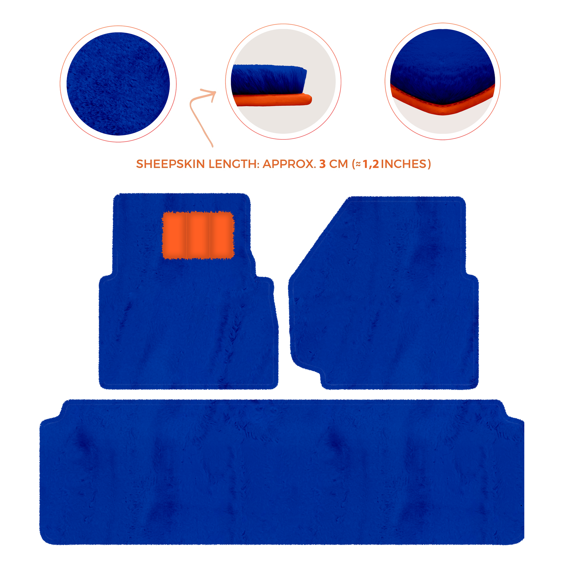 Luxurious Premium Sheepskin Floor Mats for Range Rover (2012-2022)