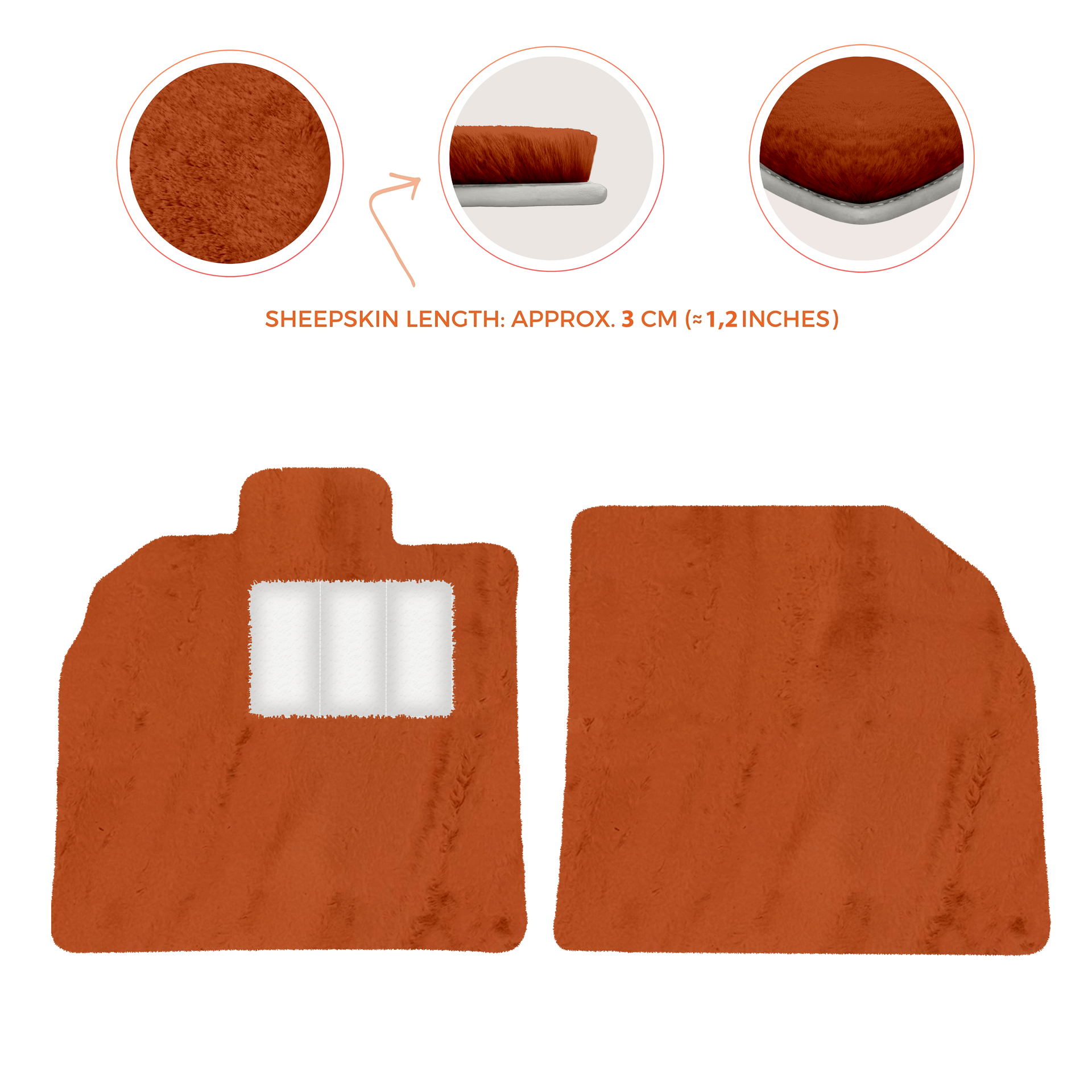 Customizable Black Floor Mats for Lamborghini Aventador SV | Orange Edition - AutoWin.EU