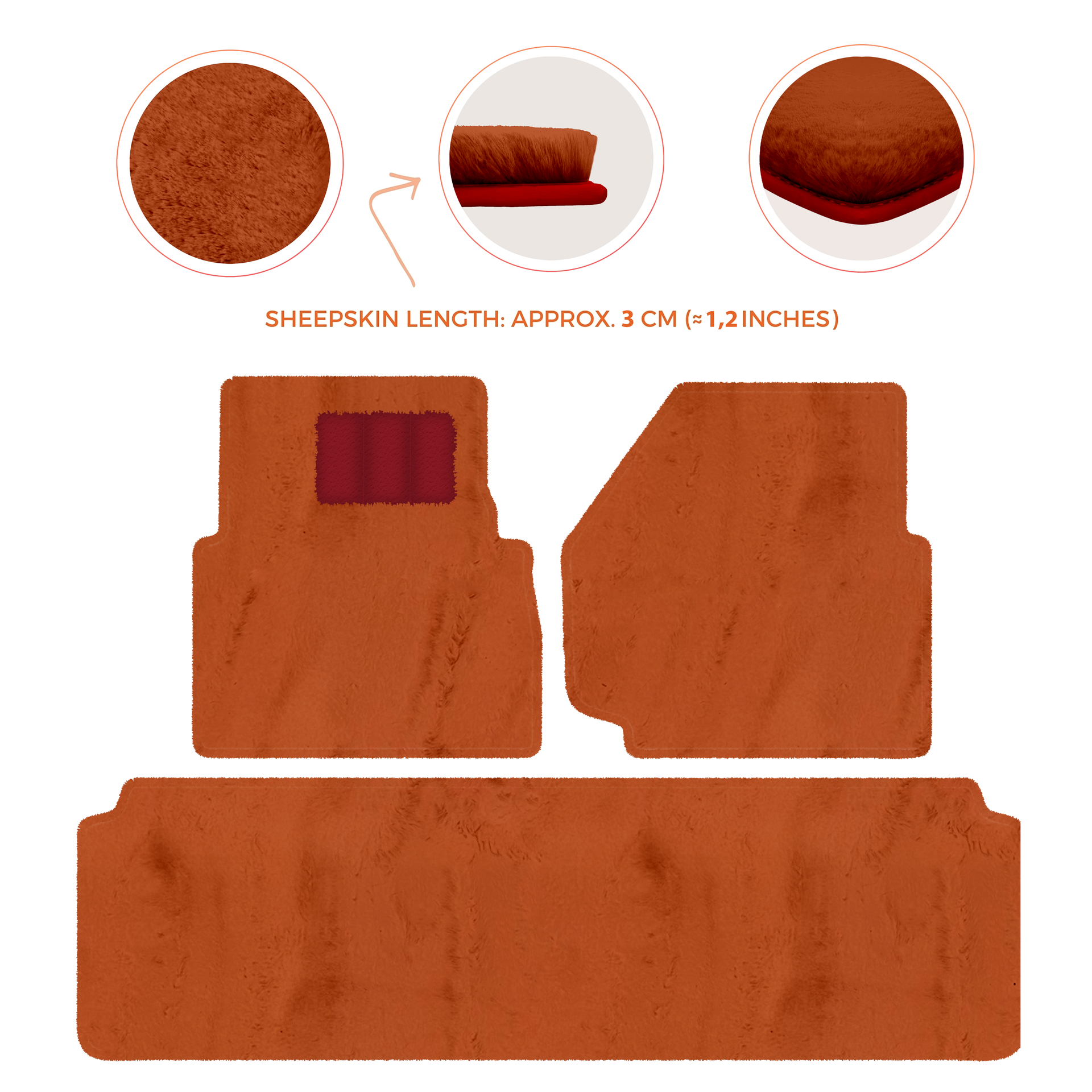 Luxurious Premium Sheepskin Floor Mats for Range Rover (2012-2022)