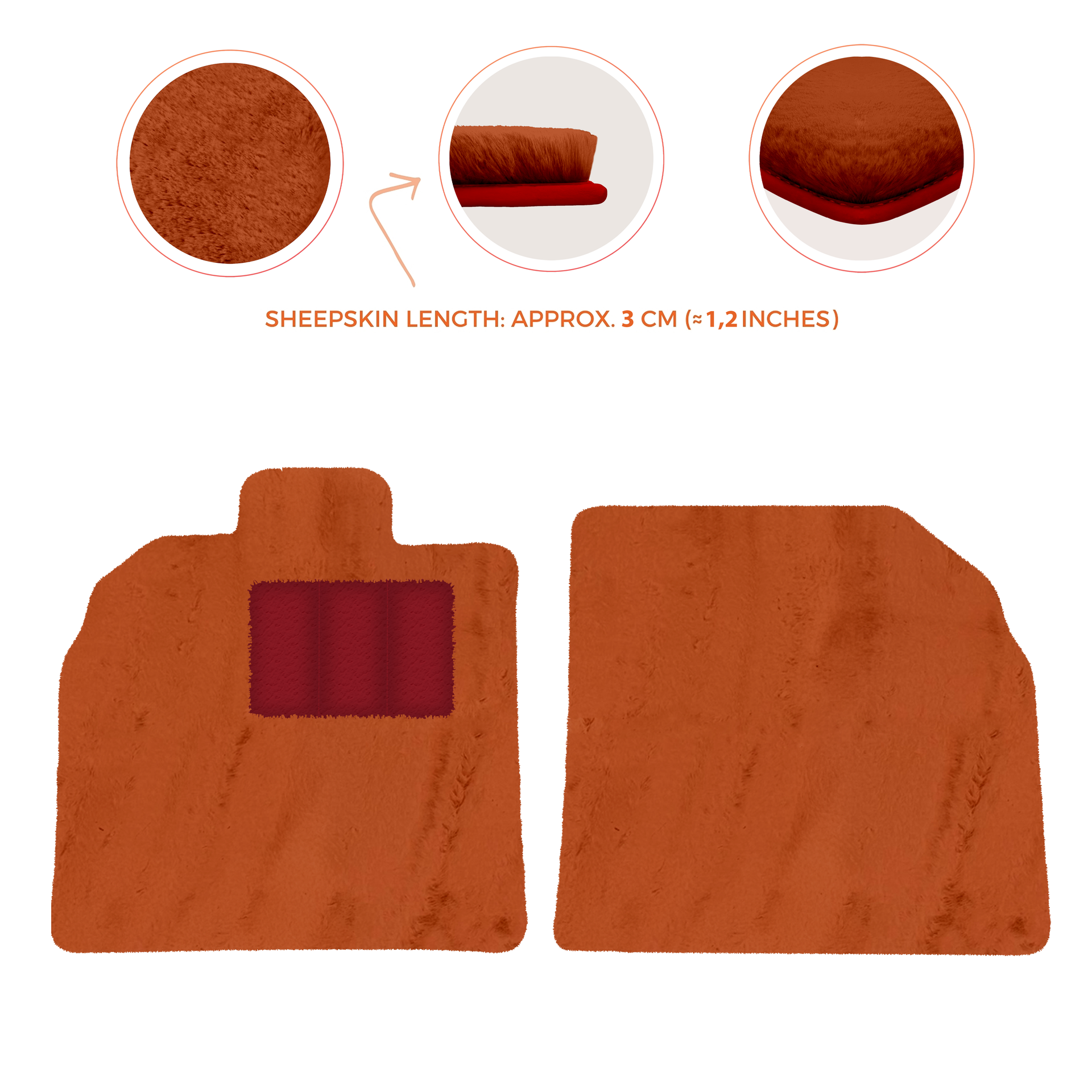 Customizable Black Floor Mats for Lamborghini Aventador SV | Orange Edition - AutoWin.EU