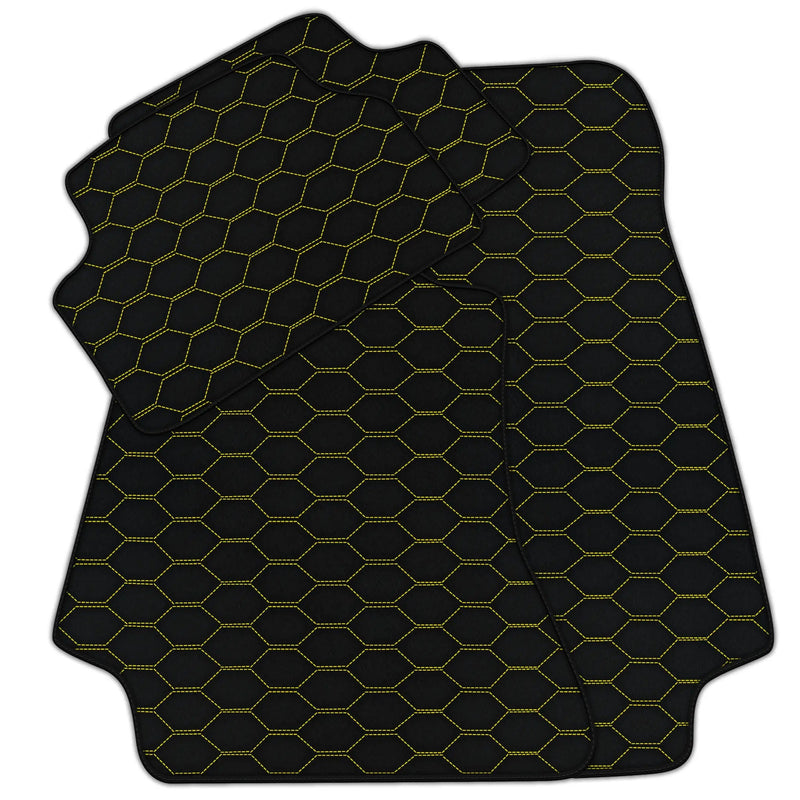Tapis de voiture en cuir personnalisables avec motif Divario pour Mercedes Benz A-Class W169 (2004-2012)