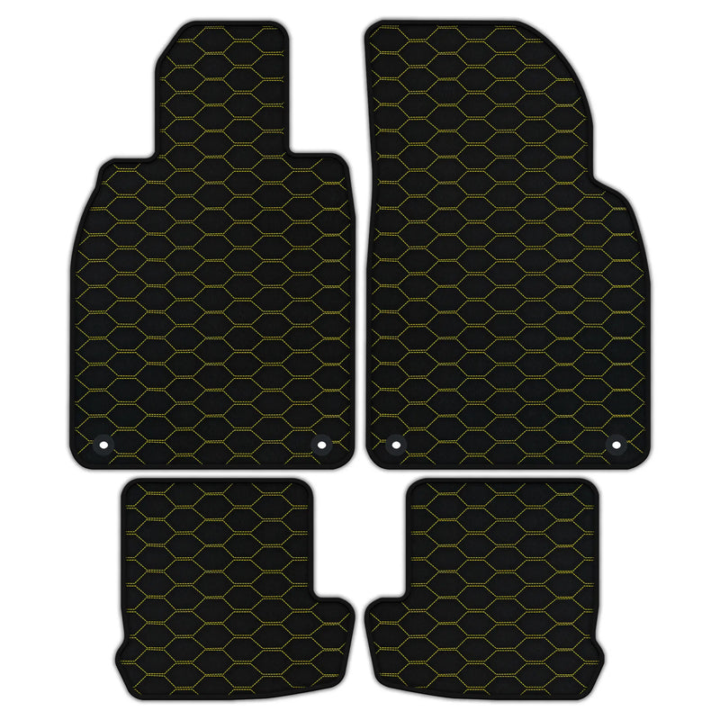 Customizable Leather Floor Mats with Divario Pattern for Porsche 991 (2012-2019)