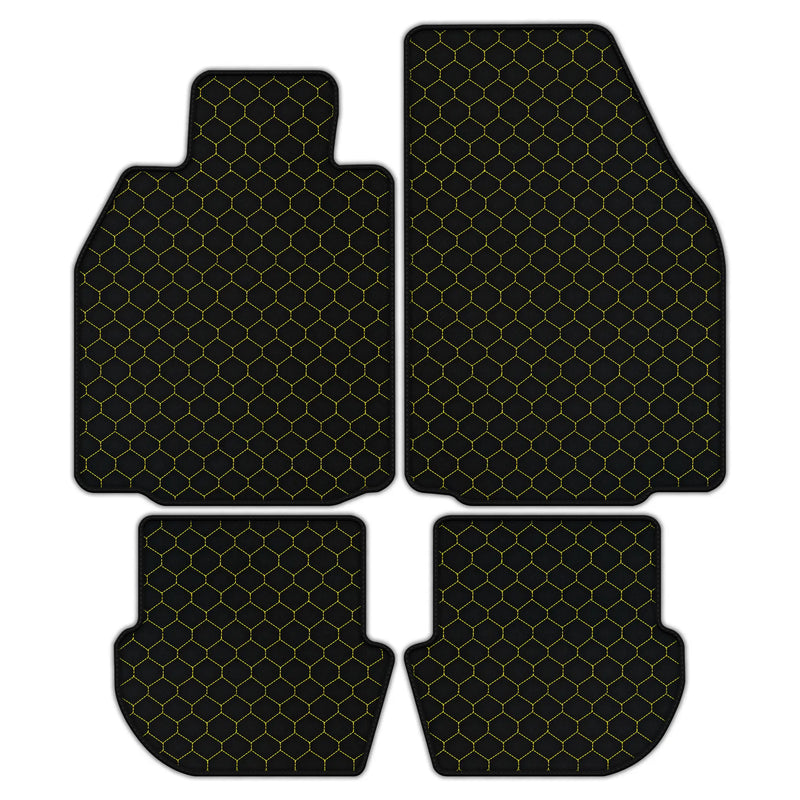 Customizable Leather Floor Mats with Hex Pattern for Porsche 911 - 997 (2004-2012)