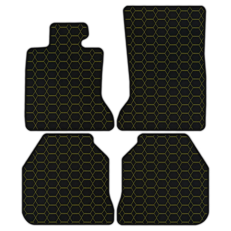 Mats de coche de cuero personalizables con patrón hexagonal para Rolls Royce Ghost Serie I (2010–2020)