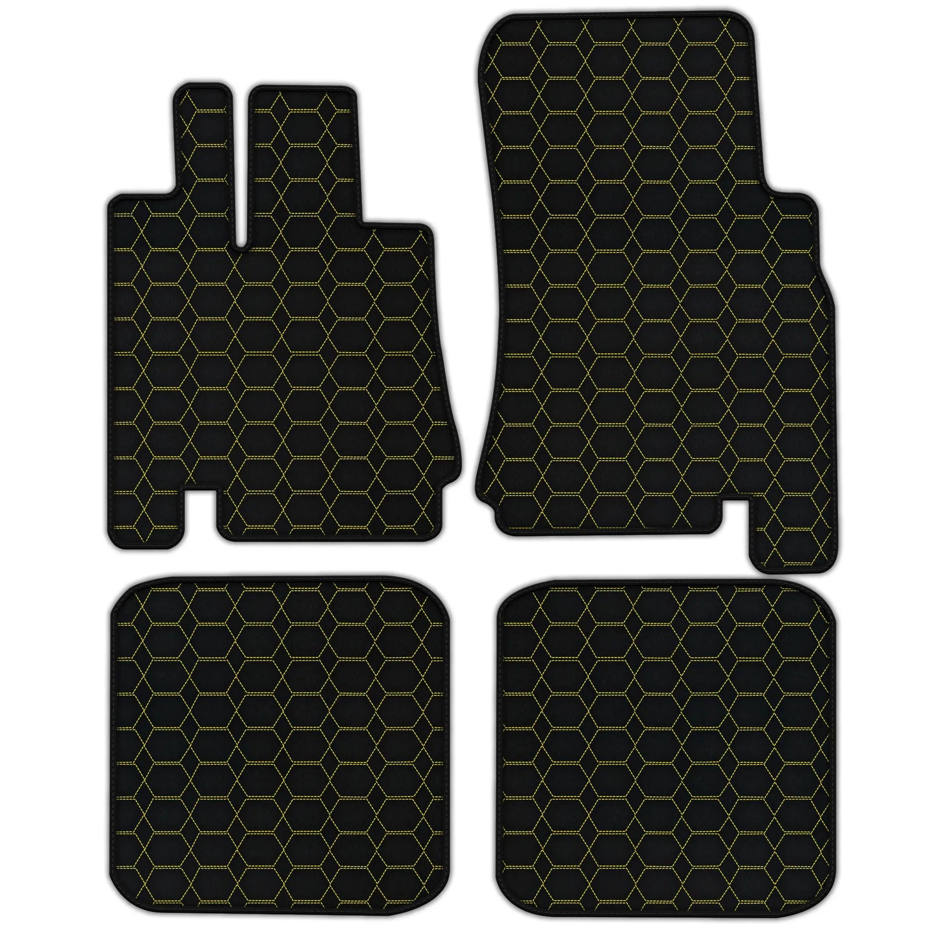 Customizable Leather Hexagon Floor Mats for Bentley Green Label