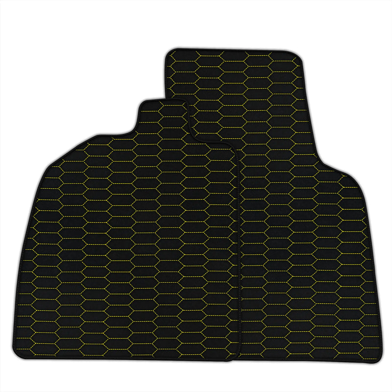 Customizable Leather Floor Mats with Raptor Hex Pattern for Audi R8 (2015-2023)