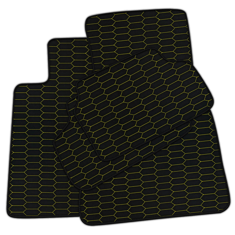 Customizable Leather Floor Mats with Raptor Hex Pattern for BMW F31 5-doors Wagon (2012-2019)