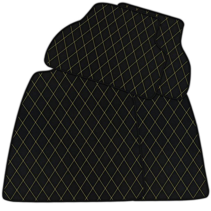 Tapis de voiture en cuir personnalisables avec motif de diamant unique pour Audi A5 - 8TA Sportback (2009-2017)