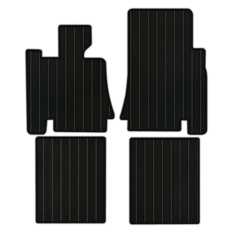 Tappetini per auto in pelle personalizzabili con motivo a righe per Bentley Red Label RL (1998-2009)