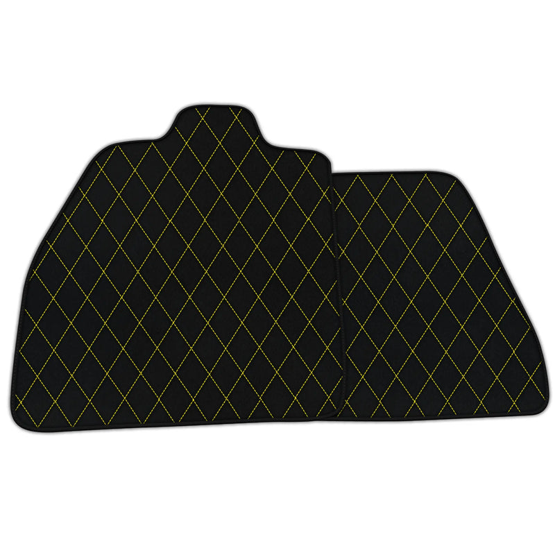 Customizable Leather Floor Mats with Single Diamond Pattern for Maserati MC20 (2020-2023)