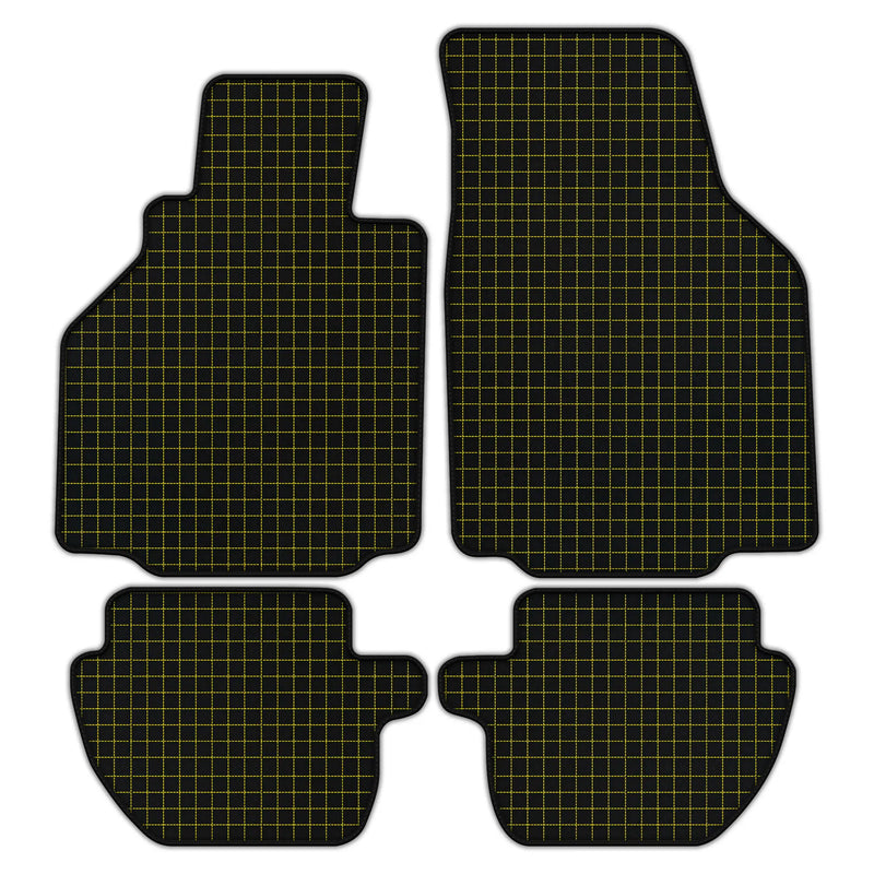Customizable Leather Floor Mats with Square Pattern for Porsche 911 - 996 (1998-2004)