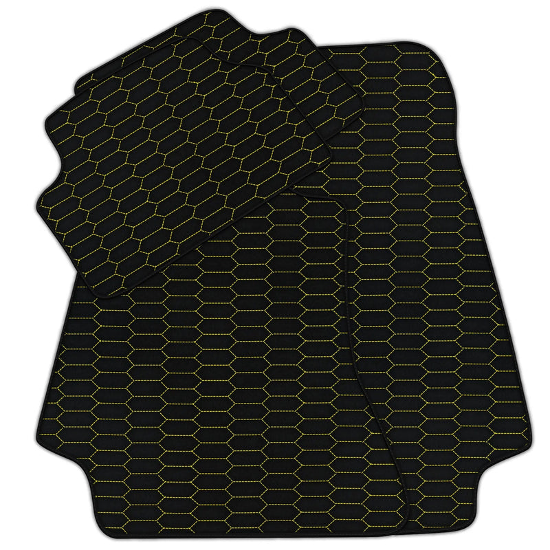 Customizable Leather Floor Mats with Raptor Hex Pattern for Mercedes Benz GLB-Class X247 (2020-2023)