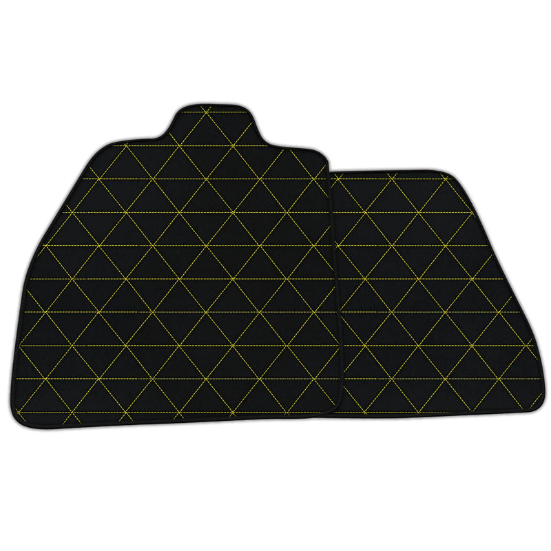 Tapis de voiture en cuir personnalisables avec motif triangulaire pour Maserati MC20 (2020-2023)