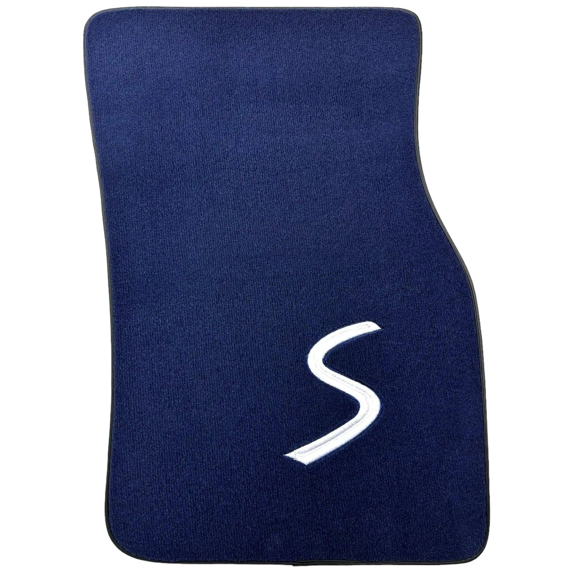 Dark Blue Floor Mats for Mini Cabrio F57 Convertible (2016-2023) - AutoWin