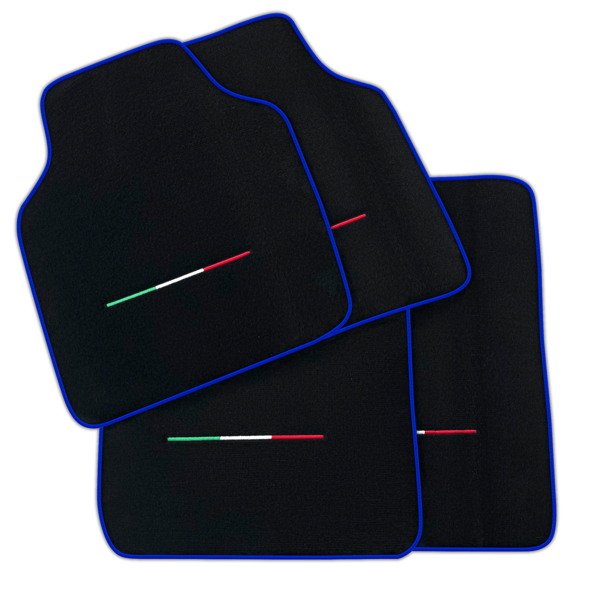 Black Floor Mats for Ferrari Purosangue (2023-2024) IT Flag | Various Trim Colors
